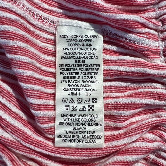 Free People Tube Top Peppermint Red Stripe Strapless Beachy Nautical Sailor Boho - Picture 7 of 7